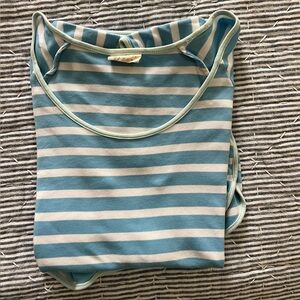 Blue and White Lake Pajamas Classic Short Set